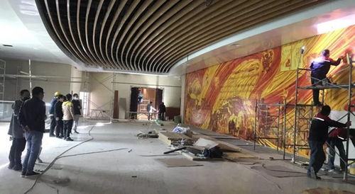 范迪安 白晓刚创作壁画 延安文艺 永恒华章 在延安文艺纪念馆落成